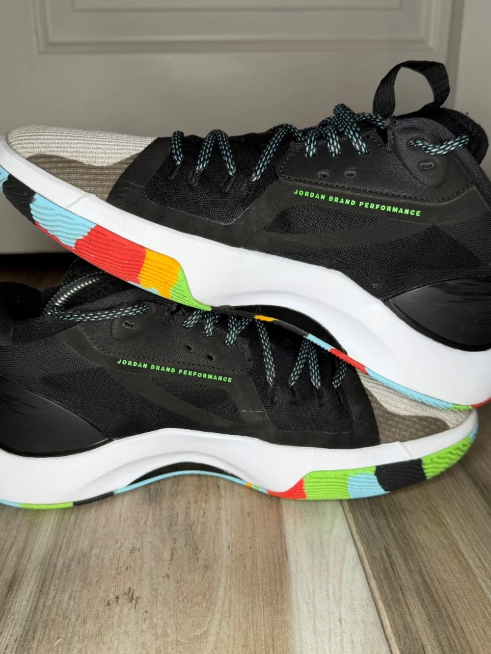 Jordan Zoom Separate Black Multicolor Sneaker Shoes DH0249-030 Basketball Mens 9